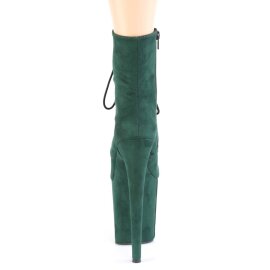 Pleaser FLAMINGO-1020FS Bottines à plateforme Daim Vert EU-35/US-5