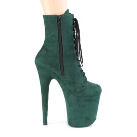 Pleaser FLAMINGO-1020FS Bottines à plateforme Daim Vert EU-35/US-5