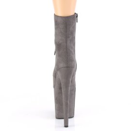 Pleaser FLAMINGO-1020FS Bottines à plateforme Daim synthétique Gris EU-35/US-5