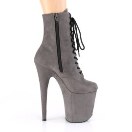 Pleaser FLAMINGO-1020FS Bottines à plateforme Daim synthétique Gris EU-35/US-5