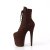 Pleaser FLAMINGO-1020FS Bottines à plateforme Daim synthétique Moka EU-36/US-6
