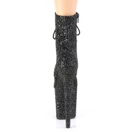 Pleaser FLAMINGO-1020GWR Bottines à plateforme Paillettes Noir EU-37/US-7