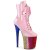 Pleaser FLAMINGO-1020HG Bottines à plateforme Vernis Paillettes Rose Bigarré EU-35/US-5