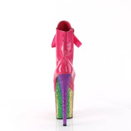 Pleaser FLAMINGO-1020HG Bottines à plateforme Vernis Paillettes Rose Bigarré EU-36/US-6