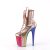 Pleaser FLAMINGO-1020HG Bottines à plateforme Vernis Paillettes Or Rose Bigarré EU-35/US-5