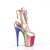 Pleaser FLAMINGO-1020HG Bottines à plateforme Vernis Paillettes Or Rose Bigarré EU-35/US-5