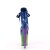 Pleaser FLAMINGO-1020HG Bottines à plateforme Vernis Paillettes Bleu Bigarré EU-36/US-6