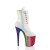 Pleaser FLAMINGO-1020HG Bottines à plateforme Vernis Paillettes Blanc Bigarré EU-35/US-5