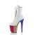 Pleaser FLAMINGO-1020HG Bottines à plateforme Vernis Paillettes Blanc Bigarré EU-36/US-6