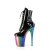 Pleaser FLAMINGO-1020RC Bottines à plateforme Vernis Chrome Noir Bigarré EU-35/US-5