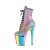 Pleaser FLAMINGO-1020RC Bottines à plateforme Réflexion Chrome Bigarré EU-35/US-5