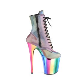 Pleaser FLAMINGO-1020RC Bottines à plateforme Réflexion Chrome Bigarré EU-36/US-6