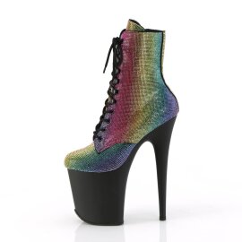 Pleaser FLAMINGO-1020RS Bottines à plateforme Strass Bigarré EU-35/US-5