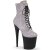 Pleaser FLAMINGO-1020RS Bottines à plateforme Strass Argent EU-40/US-10