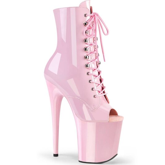 Pleaser FLAMINGO-1021 Bottines à plateforme Vernis Rose EU-35/US-5