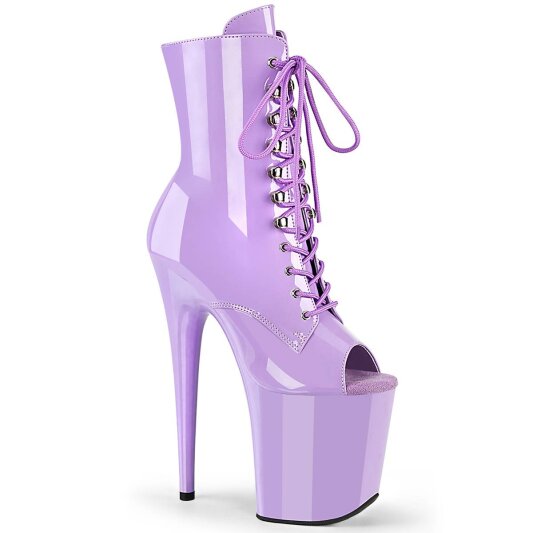 Pleaser FLAMINGO-1021 Bottines à plateforme Vernis Violet EU-35/US-5
