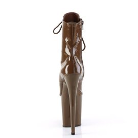 Pleaser FLAMINGO-1021 Bottines à plateforme Vernis Moka EU-41/US-11