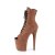 Pleaser FLAMINGO-1021FS Bottines à plateforme Daim synthétique Marron EU-43/US-13