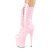 Pleaser FLAMINGO-1050 Bottines à plateforme Vernis Rose EU-42/US-12