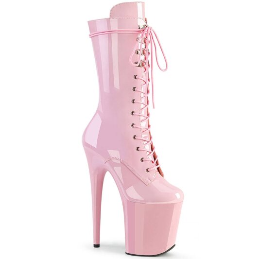 Pleaser FLAMINGO-1050 Bottines à plateforme Vernis Rose EU-36/US-6