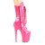 Pleaser FLAMINGO-1050 Bottines à plateforme Vernis Rose EU-42/US-12