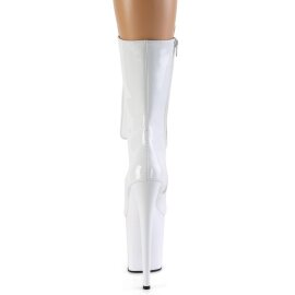 Pleaser FLAMINGO-1050 Bottines à plateforme Vernis Blanc EU-35/US-5