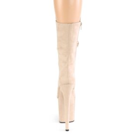 Pleaser FLAMINGO-1050FS Bottines à plateforme Daim synthétique Beige EU-36/US-6