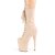 Pleaser FLAMINGO-1050FS Bottines à plateforme Daim synthétique Beige EU-39/US-9