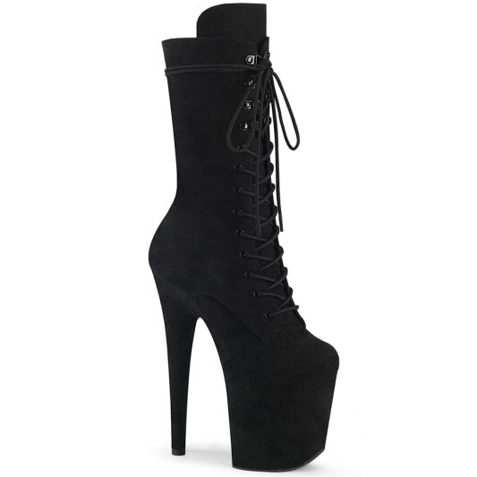 Pleaser FLAMINGO-1050FS Bottines à plateforme Daim synthétique Noir EU-36/US-6