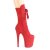 Pleaser FLAMINGO-1050FS Bottines à plateforme Daim synthétique Rouge EU-42/US-12