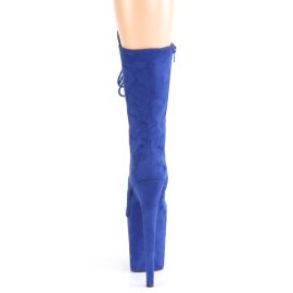 Pleaser FLAMINGO-1050FS Bottines à plateforme Daim synthétique Bleu EU-42/US-12