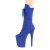 Pleaser FLAMINGO-1050FS Bottines à plateforme Daim synthétique Bleu EU-42/US-12