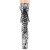 Pleaser FLAMINGO-1050SP Bottines à plateforme Serpent Noir Blanc EU-39/US-9
