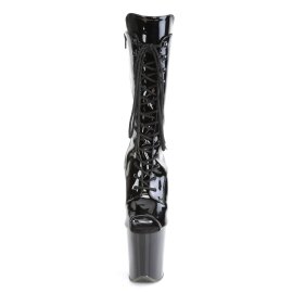 Pleaser FLAMINGO-1051 Bottines à plateforme Vernis Noir EU-36/US-6