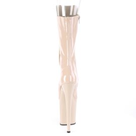 Pleaser FLAMINGO-1051 Bottines à plateforme Vernis Beige EU-42/US-12