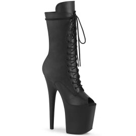 Pleaser FLAMINGO-1051WR Bottines à plateforme Cuir synthétique Noir EU-39/US-9