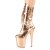 Pleaser FLAMINGO-1053 Bottines à plateforme Métallique Chrome Or Rose EU-35/US-5