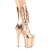 Pleaser FLAMINGO-1053 Bottines à plateforme Métallique Chrome Or Rose EU-35/US-5