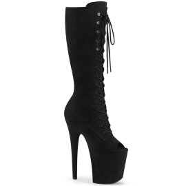 Pleaser FLAMINGO-2051FS Bottines à plateforme Daim synthétique Noir EU-39/US-9