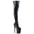 Pleaser FLAMINGO-3000HWR Bottes cuissardes à plateforme Vernis Holo Noir EU-37/US-7