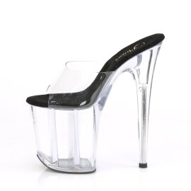 Pleaser FLAMINGO-801 Mules à plateforme Transparent EU-37/US-7