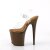 Pleaser FLAMINGO-808 Sandales à plateforme Transparent Moka EU-35/US-5