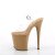 Pleaser FLAMINGO-808 Sandales à plateforme Transparent Caramel EU-35/US-5