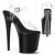 Pleaser FLAMINGO-808CRS-2 Sandales à plateforme Strass Transparent Noir EU-35/US-5