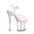 Pleaser FLAMINGO-808G Sandales à plateforme Paillettes Transparent Rose EU-37/US-7