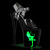 Pleaser FLAMINGO-808NLDG Sandales à plateforme Transparent Noir EU-35/US-5