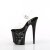 Pleaser FLAMINGO-808NLSK Sandales à plateforme Transparent Noir EU-36/US-6