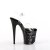 Pleaser FLAMINGO-808NLSK Sandales à plateforme Transparent Noir EU-36/US-6