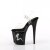 Pleaser FLAMINGO-808NLTG Sandales à plateforme Transparent Noir EU-35/US-5