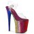 Pleaser FLAMINGO-808RBG Sandales à plateforme Paillettes Transparent Bigarré EU-35/US-5